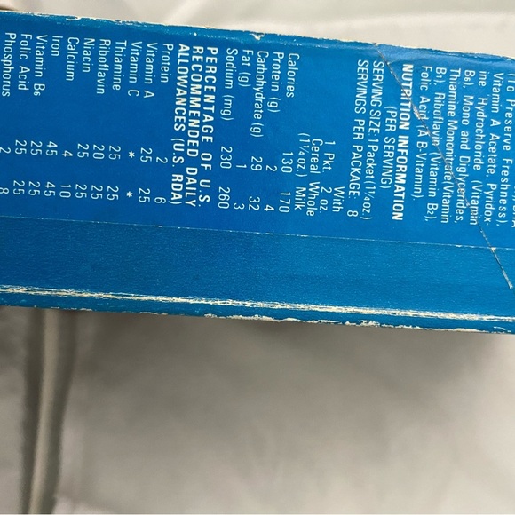 Vintage School Box Pencil Case Mix N Eat Cream Of Wheat 1983 Nabisco Brands - Picture 5 of 13